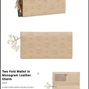 MCM Leather monogram with matching wallet